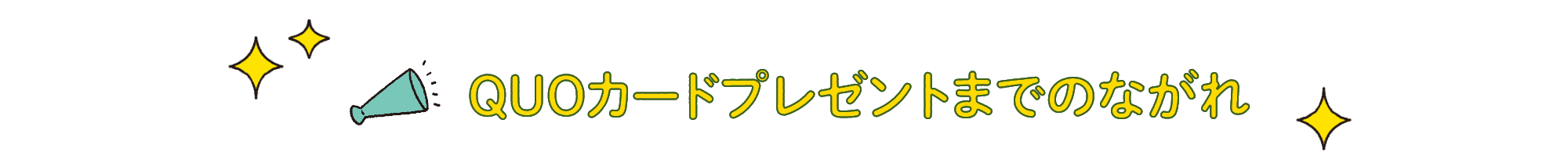 QOUカードプレゼントまでのながれ