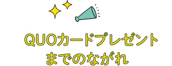 QOUカードプレゼントまでのながれ