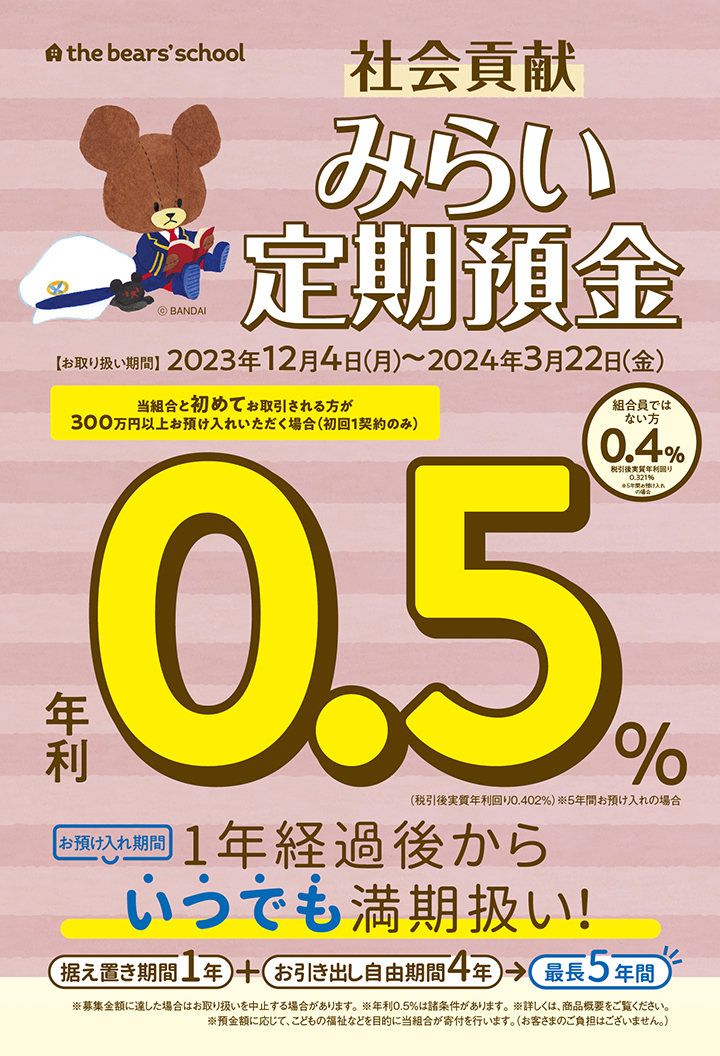 社会貢献 みらい定期預金